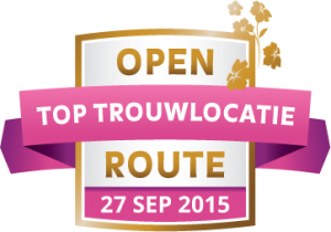 Open top trouw locatie route