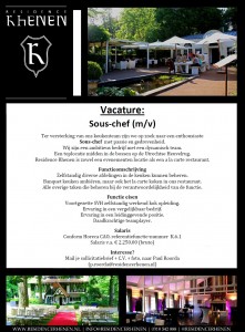 vacature sous chef