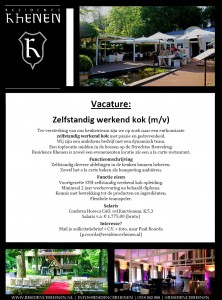 vacature zelfstandig werkend kok